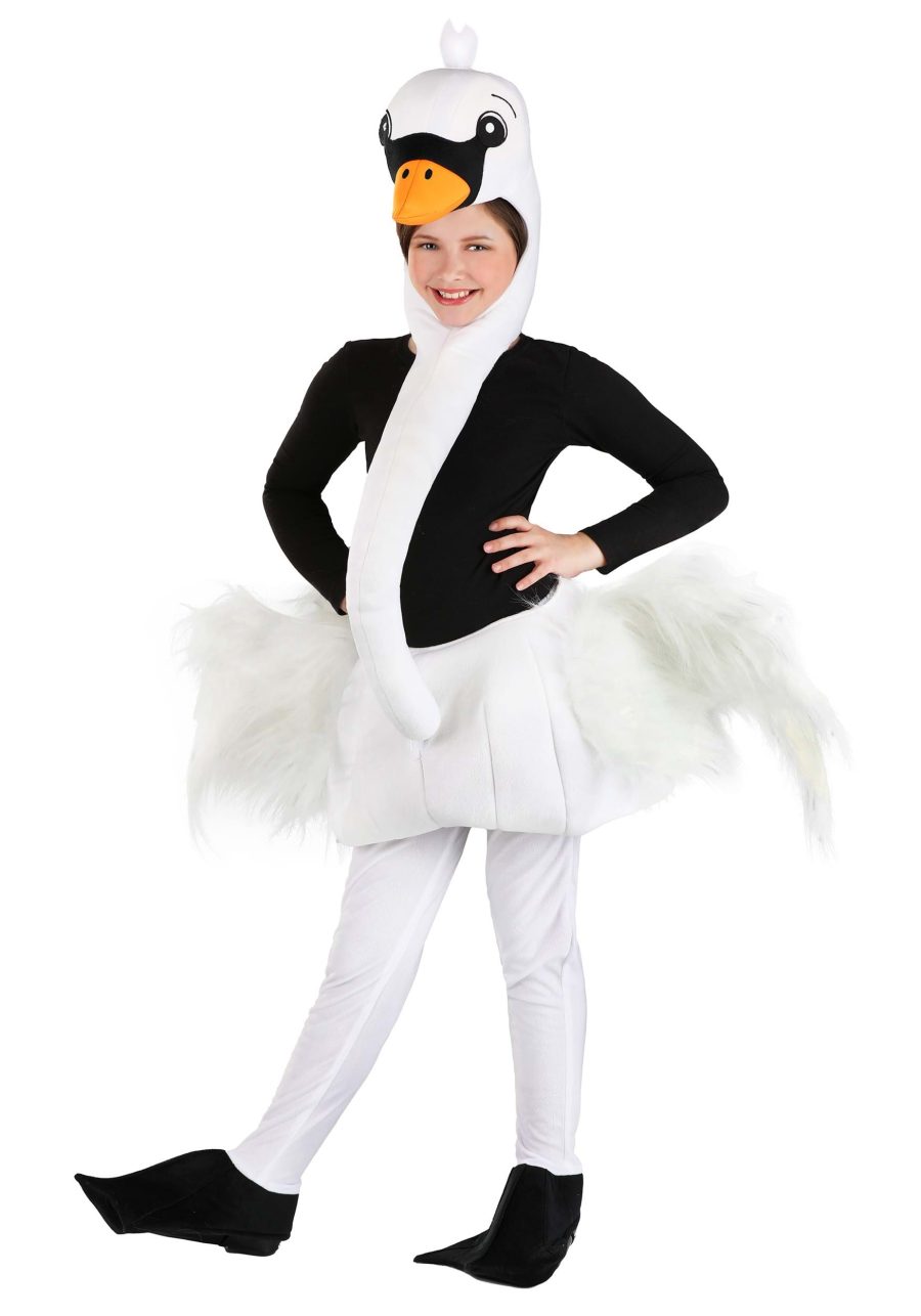 Elegant Swan Kid's Costume