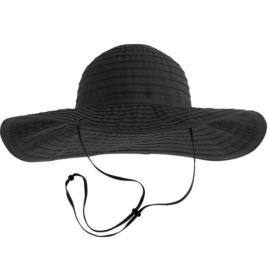 Emma Featherweight Ribbon Hat - Black / 1SFM