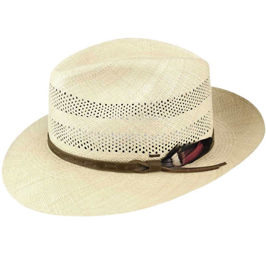 Ezra Panama Fedora - Unbleached/L