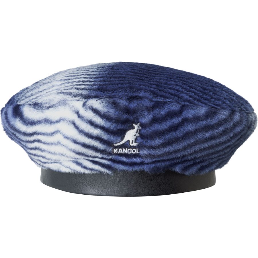 Faux Fur Beret - Blue Mongoose / L/XL