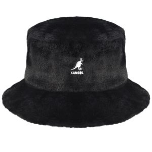 Faux Fur Bucket - Solid Black/L