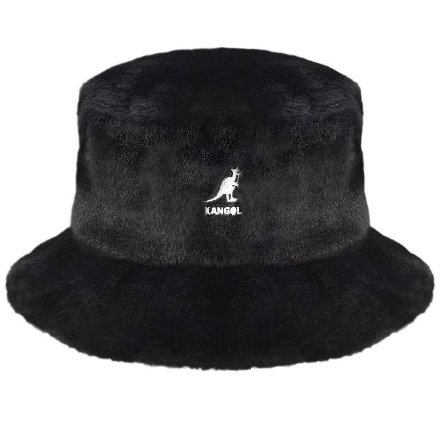 Faux Fur Bucket - Solid Black/L