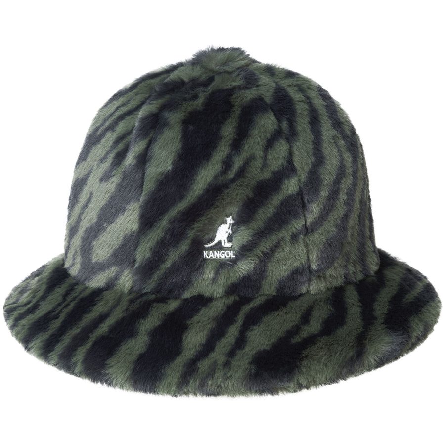 Faux Fur Casual - Olive Zebra / L