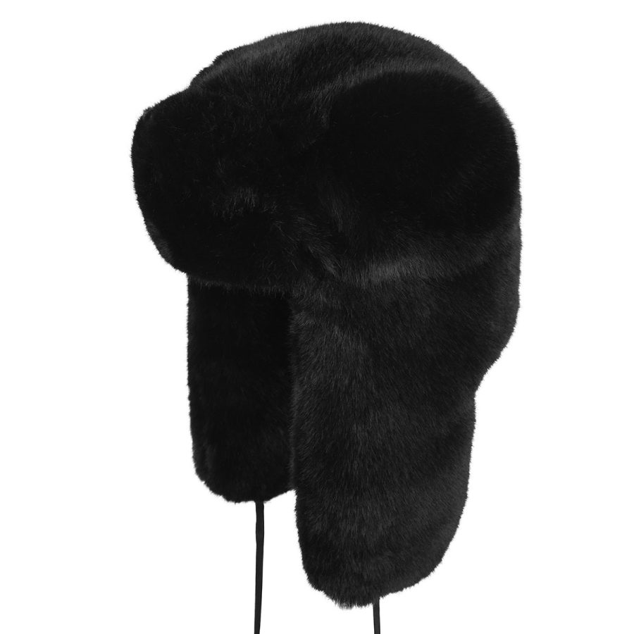 Faux Fur Trapper - Black/L