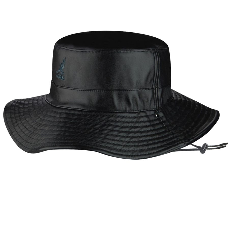 Faux Leather Reversible Bucket - Black/S