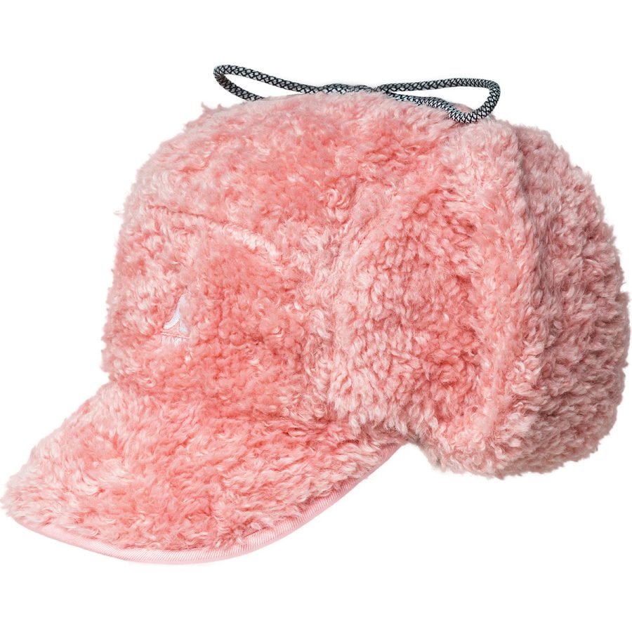 Faux Shearling Utility Flap Cap - Pepto/1SFM