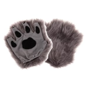 Fingerless Gray Paws