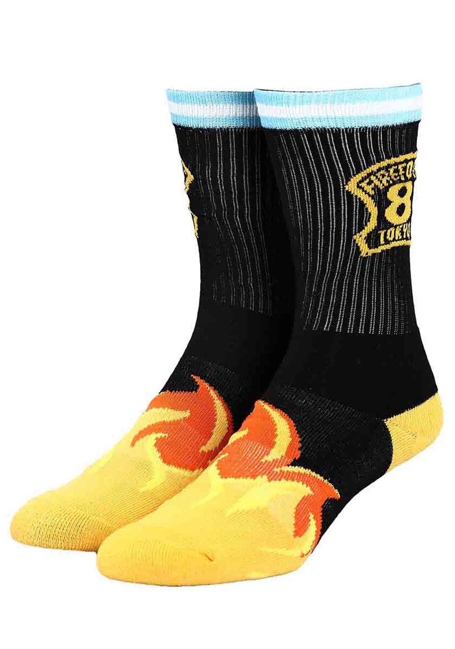 Fire Force Flaming Crew Socks