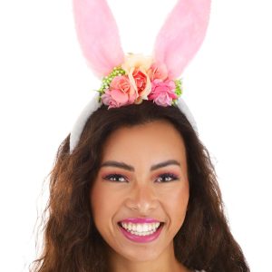Floral Bunny Ears Costume Headband