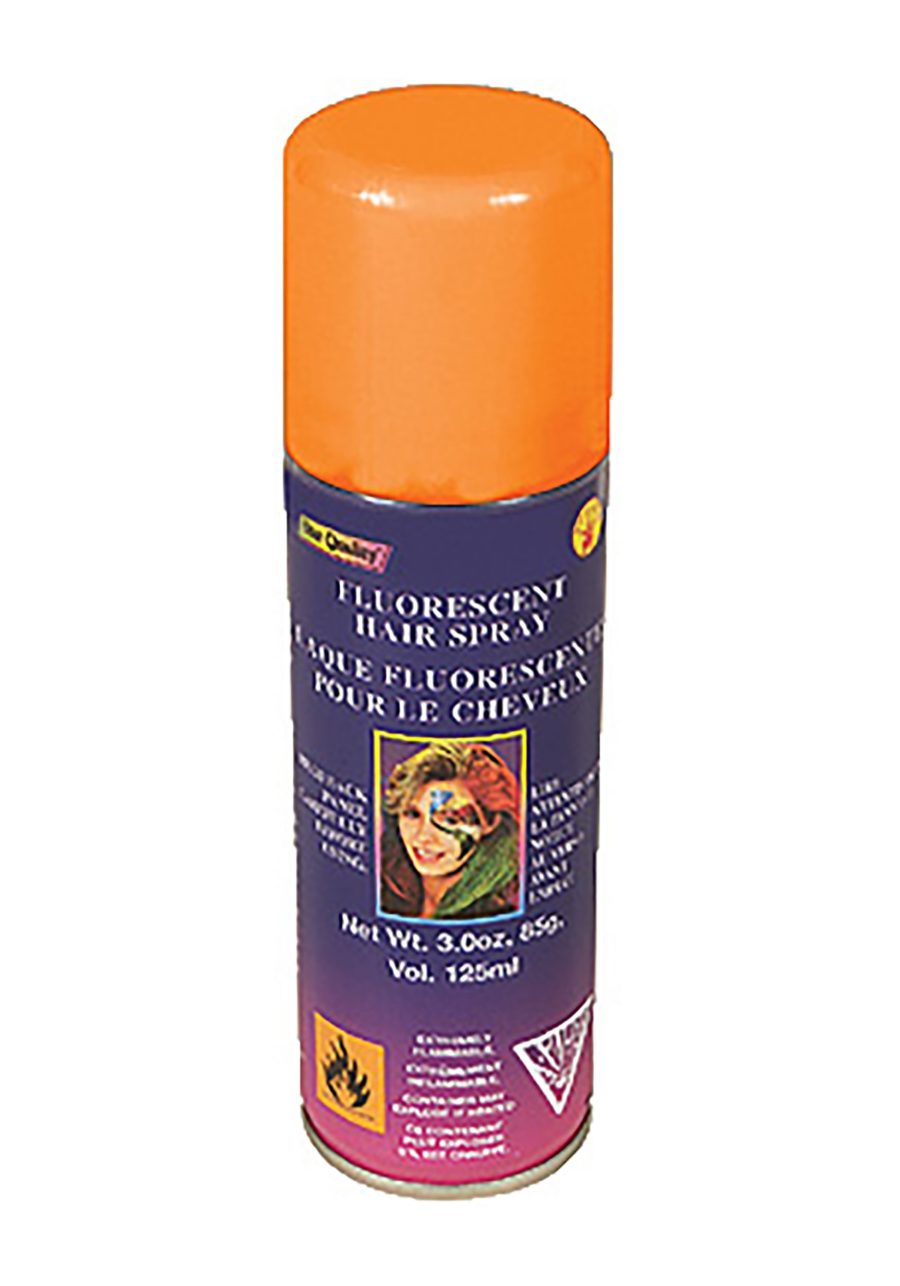 Florescent Orange Costume Hair Spray