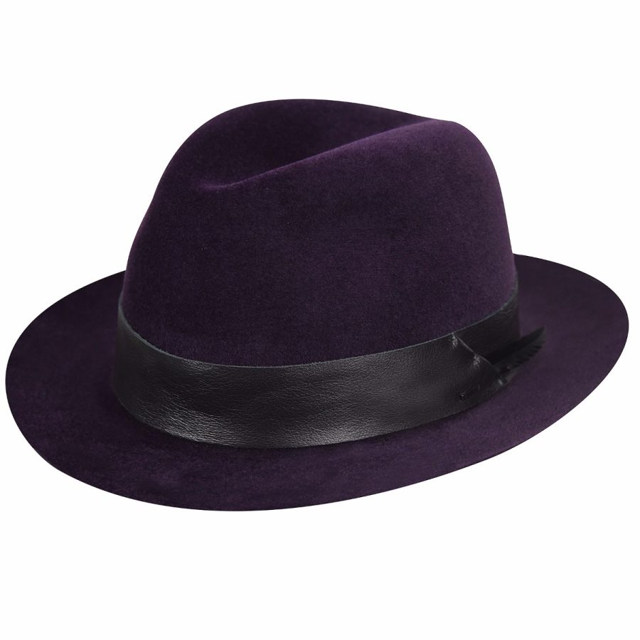 Flume Fedora - Aubergine/L