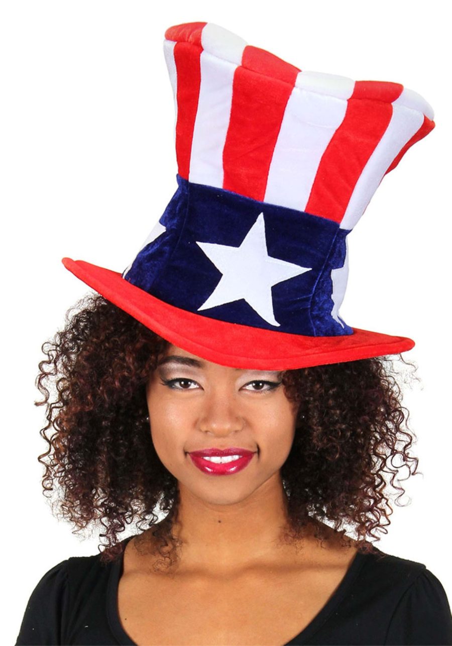 Giant Uncle Sam Plush Costume Hat