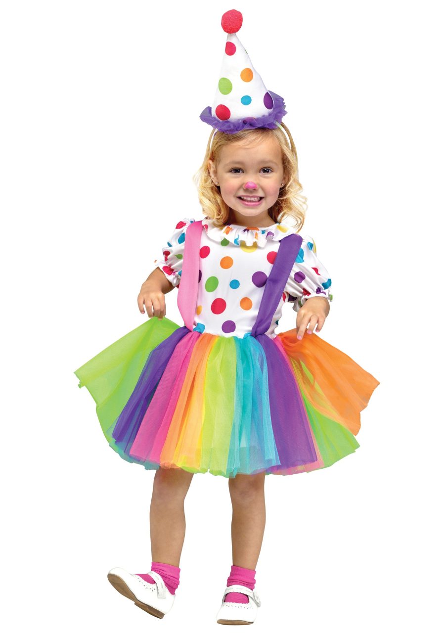 Girl's Big Top Fun Clown Toddler Costume