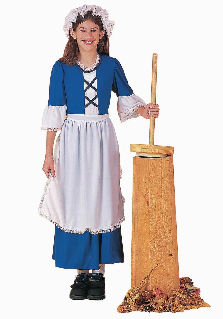 Girl's Colonial Blue Costume Dress