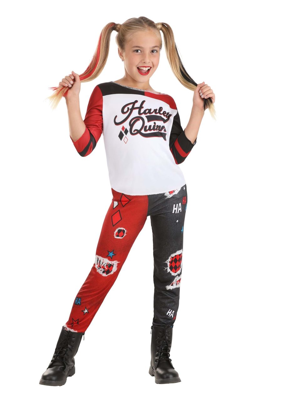 Girl's Harley Quinn Squad Costume