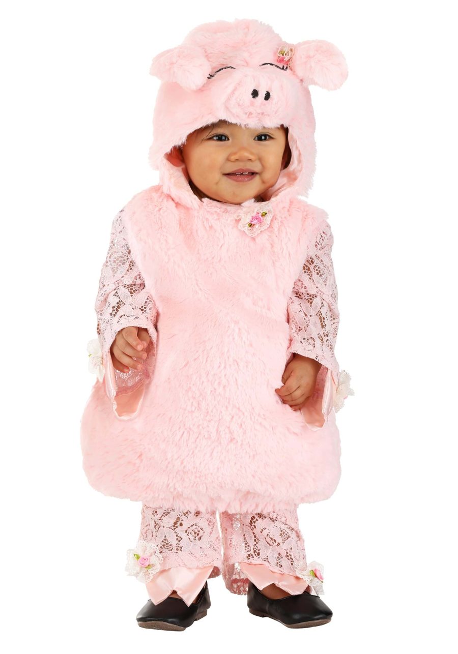 Girl's Infant Lace Pig Costume