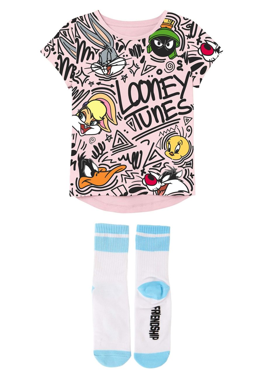 Girls Looney Tunes Graffiti Doodle Tee