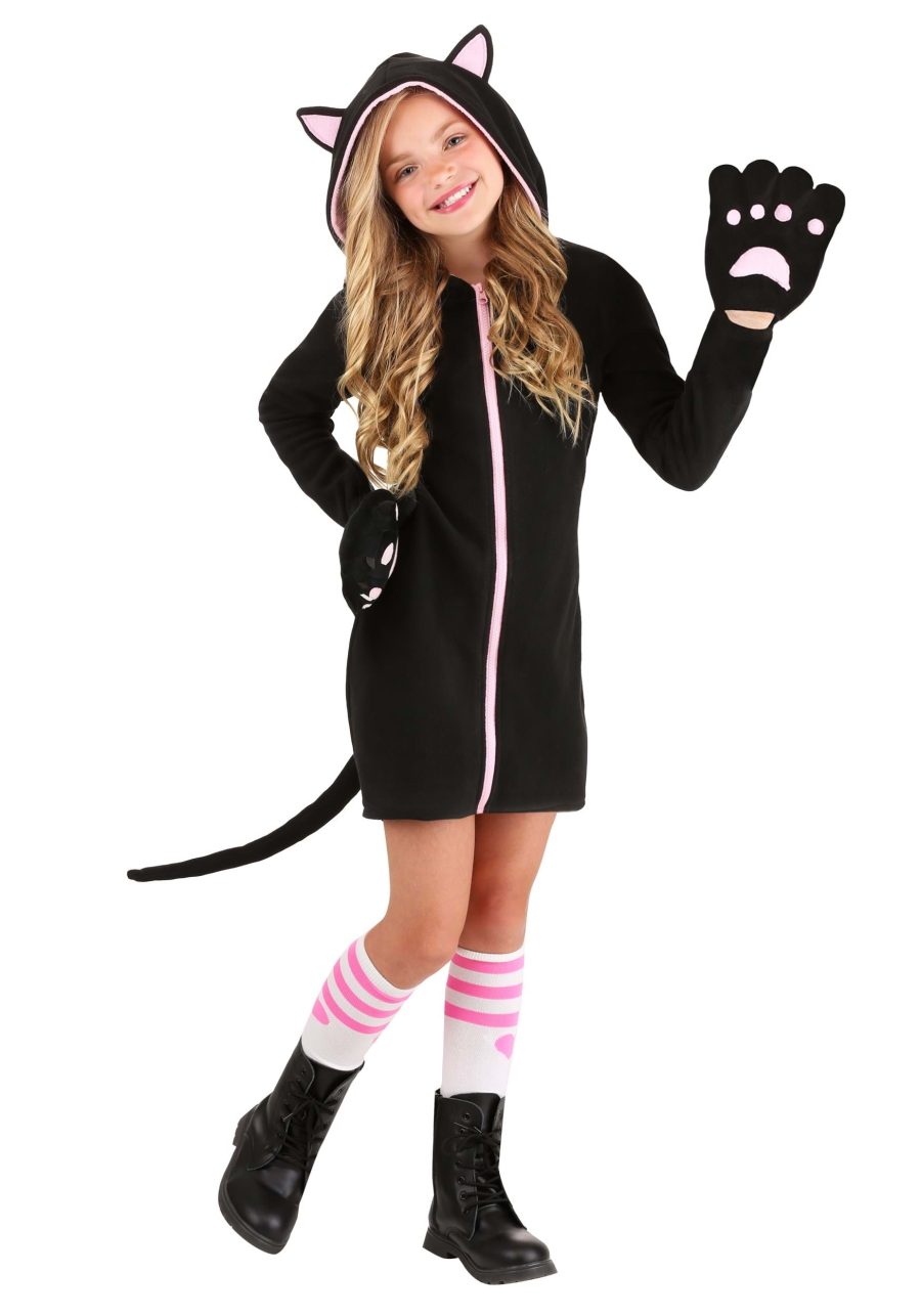 Girl's Midnight Kitty Costume