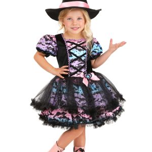 Girl's Pastel Tutu Toddler Witch Costume