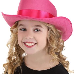 Girl's Pink Cowboy Costume Hat