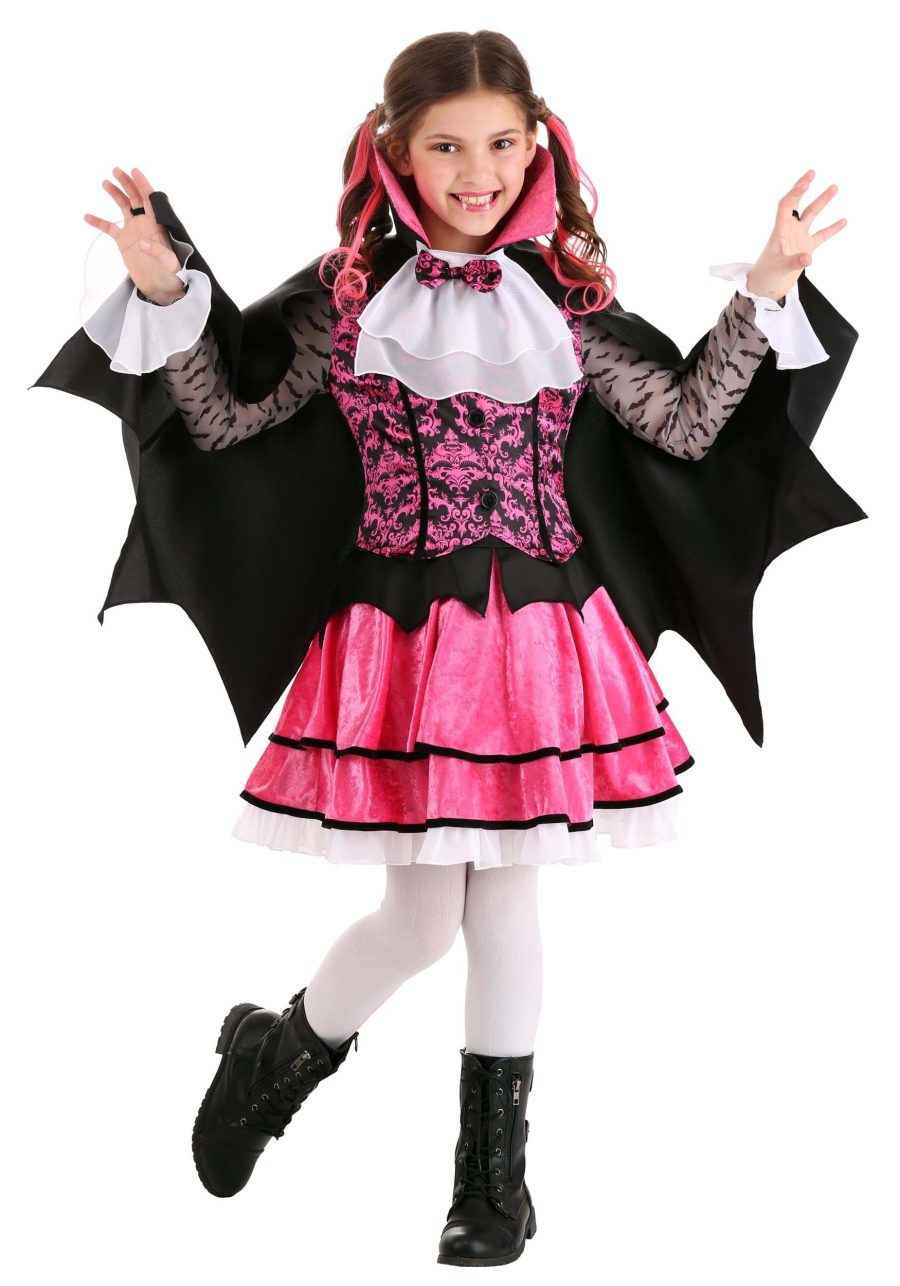 Girl's Pink Vampire Costume