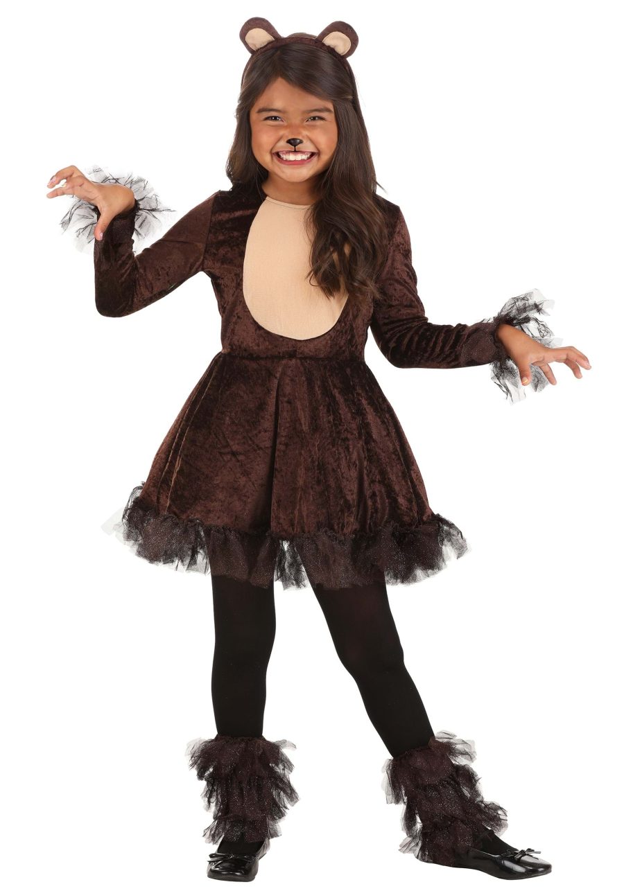 Girl's Playful Bear Costume