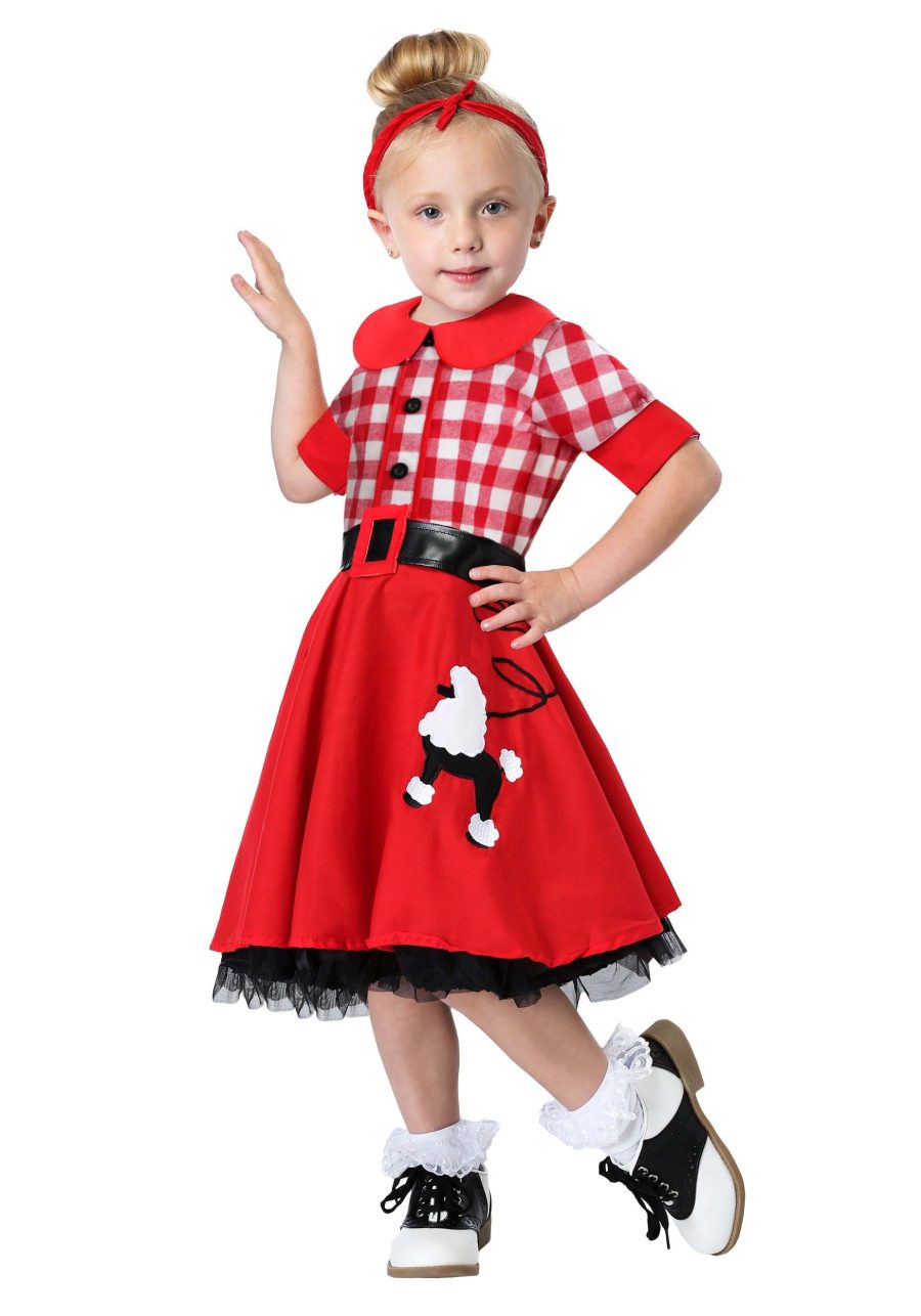 Girl's Retro 50's Darling Toddler Costume Dress