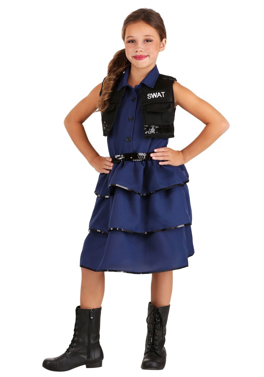 Girl's SWAT Costume