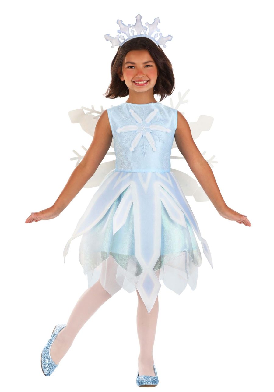 Girl's Shimmering Snowflake Costume