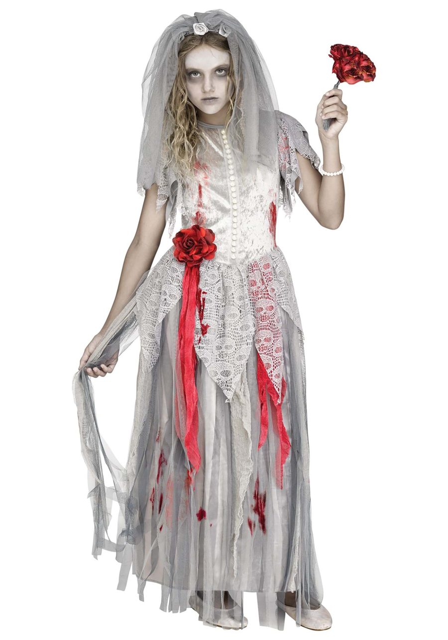 Girls Zombie Bride Costume