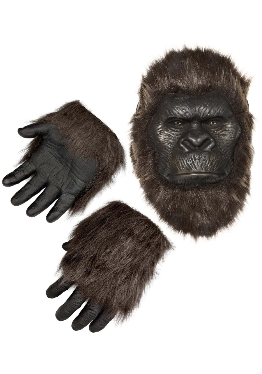 Godzilla x Kong Child Kong Costume Mask and Gloves