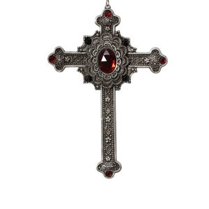 Gothic Cross Necklace Costume Accessory