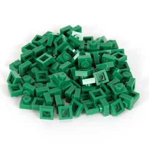 Green Bricky Blocks 100 Pieces 1x1