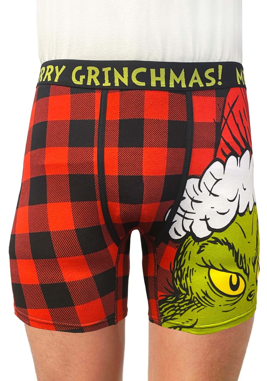 Grinch Santa Buffalo Boxer Brief