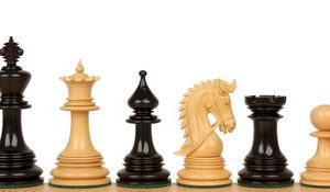 Hadrian Staunton Chess Set with Ebony & Boxwood Pieces - 4.4 King