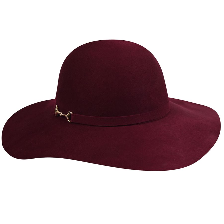 Hannah LiteFelt ® Wide Brim Floppy - Dark Plum/M/L