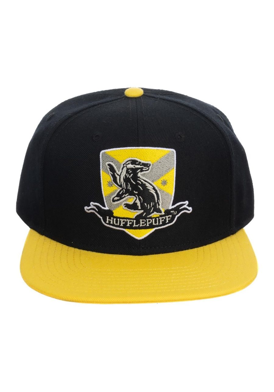 Harry Potter Hufflepuff Flat Bill Snapback Hat