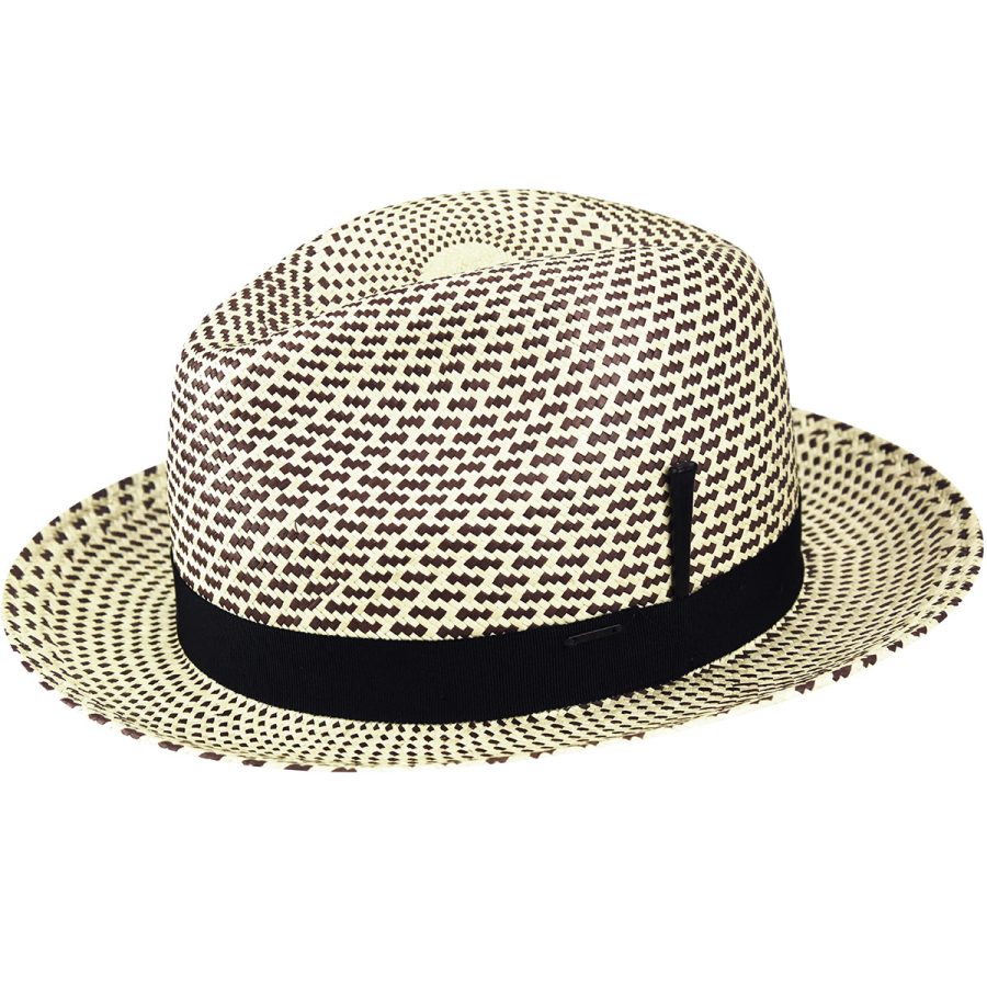 Hernen Panama Fedora - Espresso Check/L