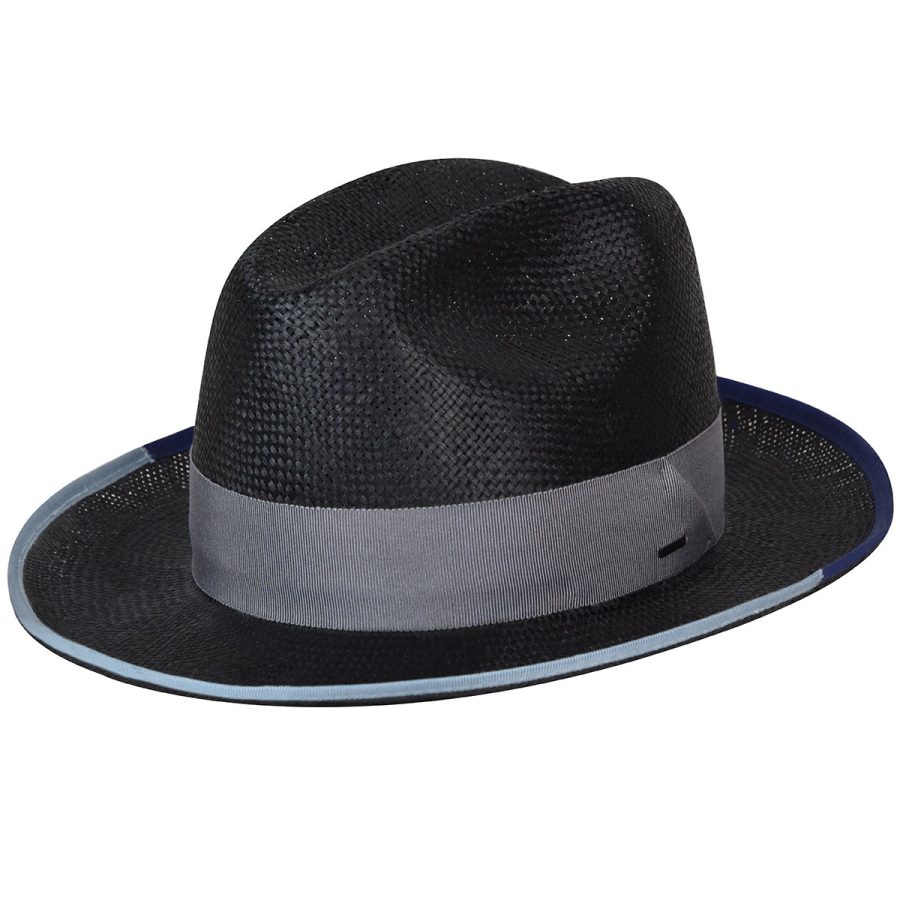 Hesmond Fedora - Black/Blue/M