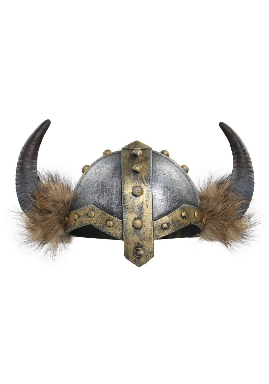 Horned Viking Costume Helmet for Adults