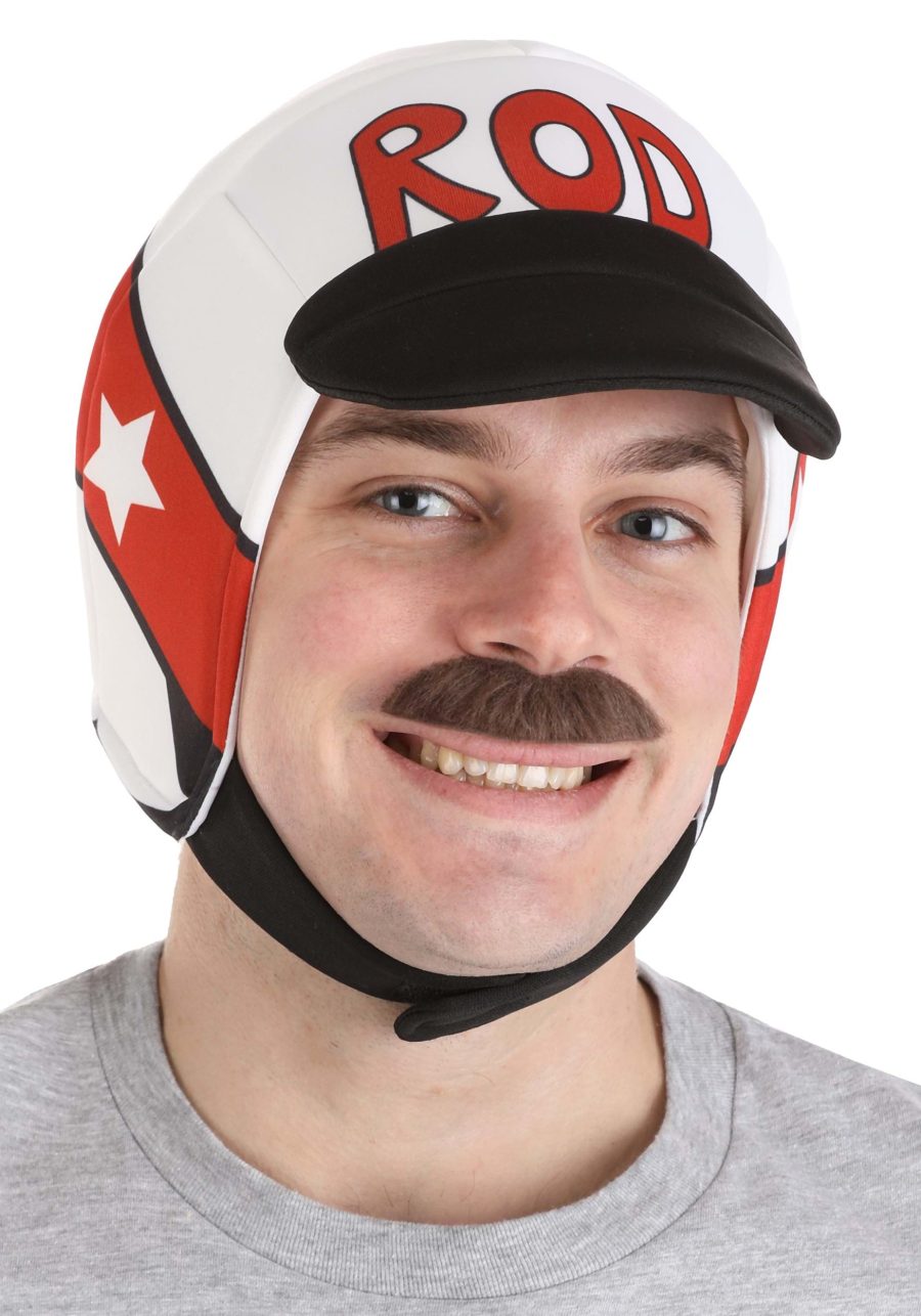 Hot Rod Men's Hero Helmet & Moustache Costume Kit