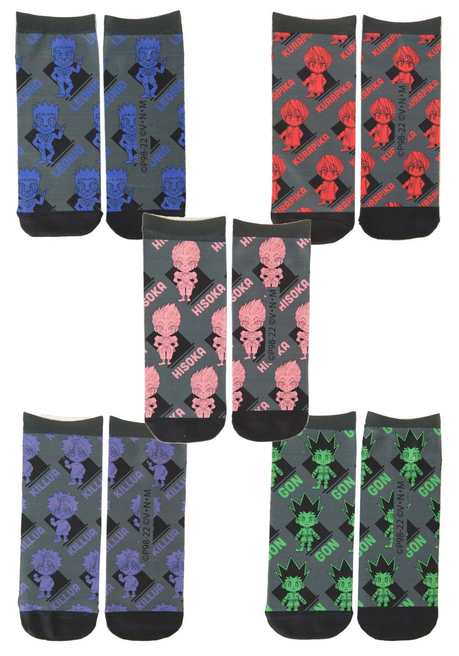 Hunter x Hunter 5 Pack Ankle Socks