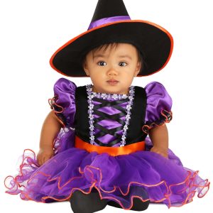 Infant Purple Ribbon Witch Costume