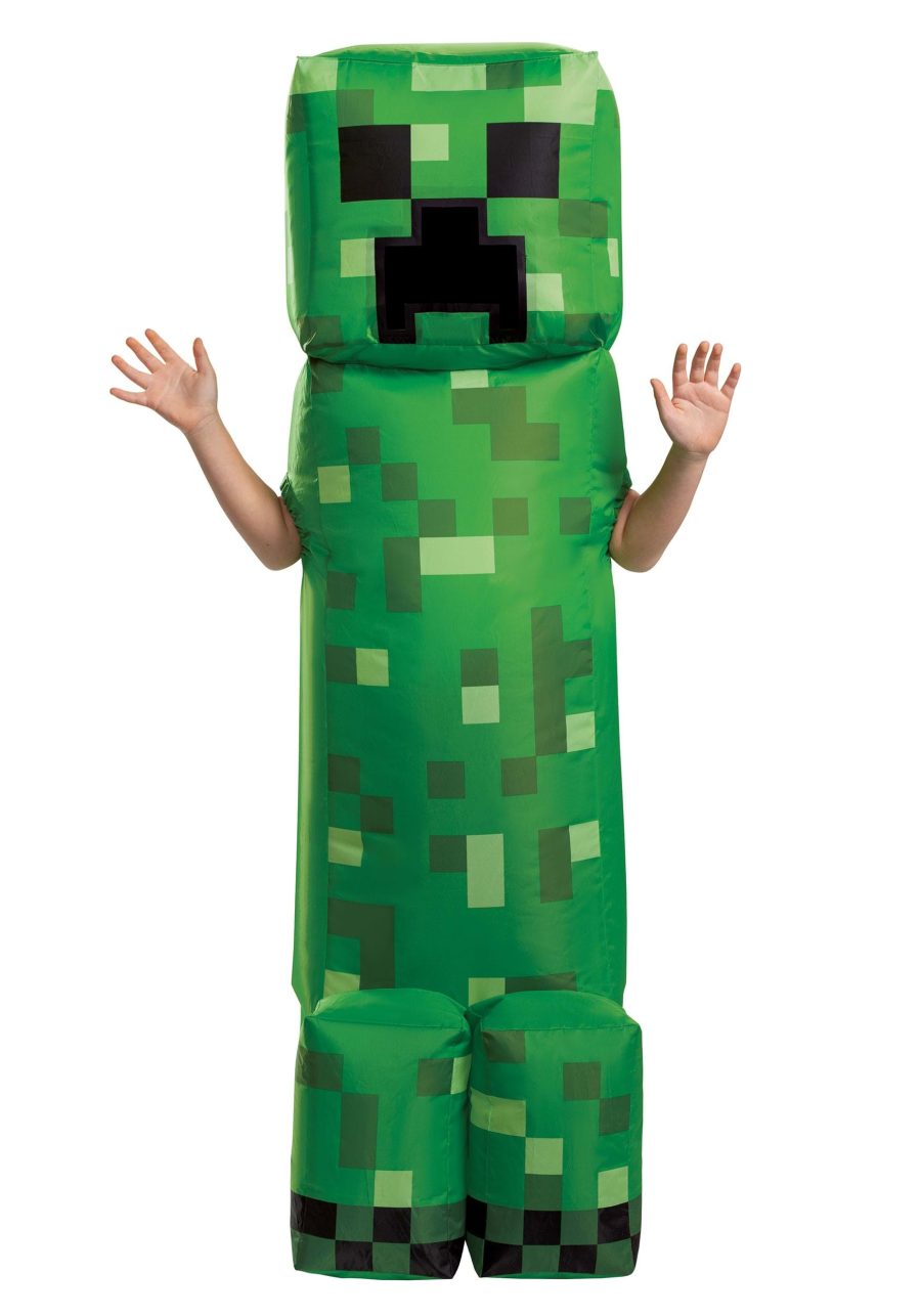 Inflatable Kid's Minecraft Creeper Costume