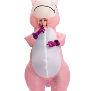 Inflatable Pink Unicorn Costume for Kids