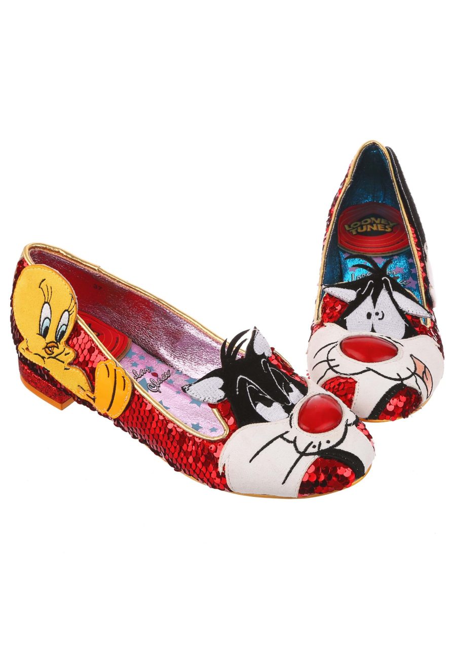 Irregular Choice Looney Tunes I Tawt I Taw a Puddy Tat Flats