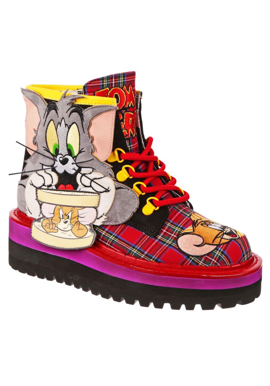 Irregular Choice Tom and Jerry Mouse Sandwich Boots