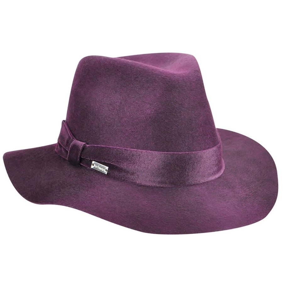 Izette II Fedora - Cranberry/M/L