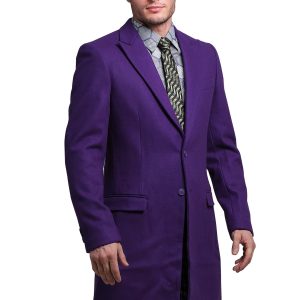 Joker The Dark Knight Authentic Slim Fit Suit Overcoat