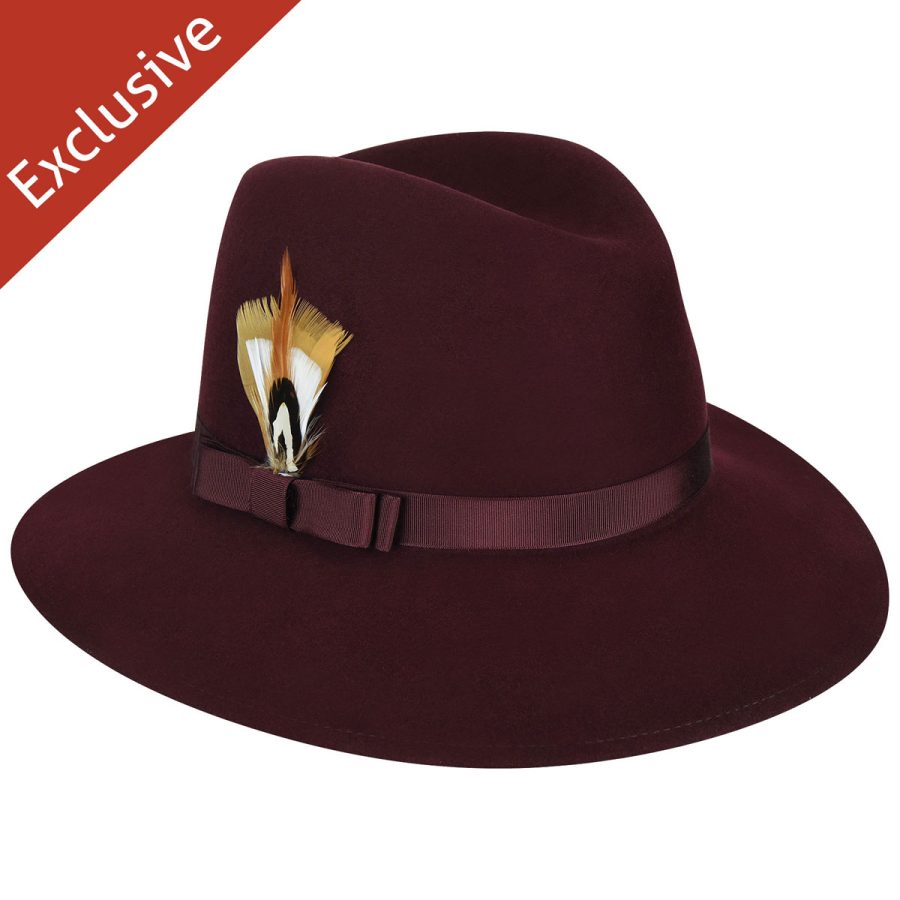 Judy F. Fedora - Exclusive - Burgundy/L